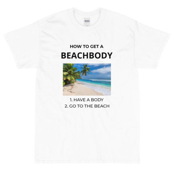 Herren-T-Shirt “How to get a beachbody”